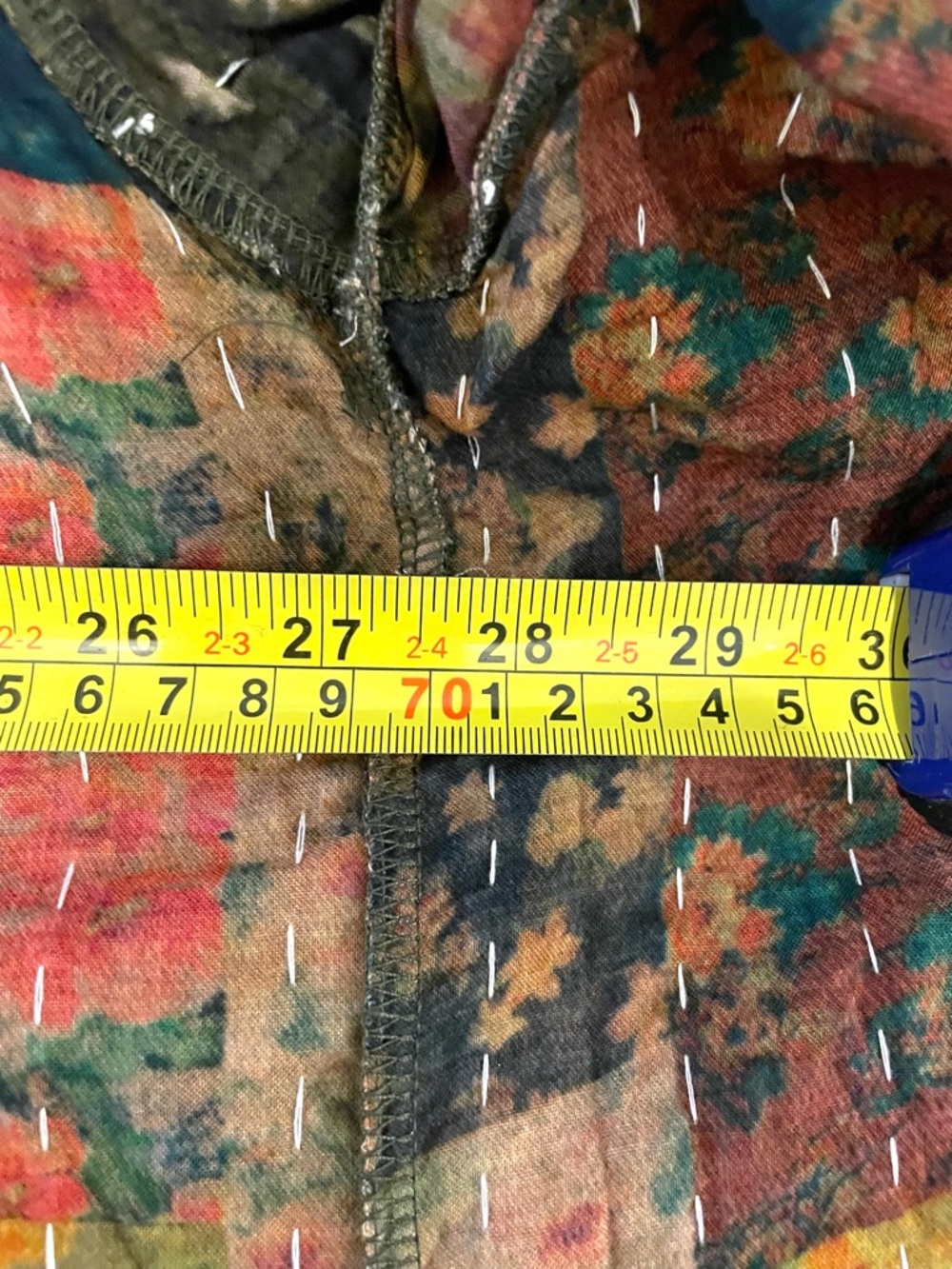 POL Multicolor Kantha Patchwork Jacket L - Picture 8 of 16